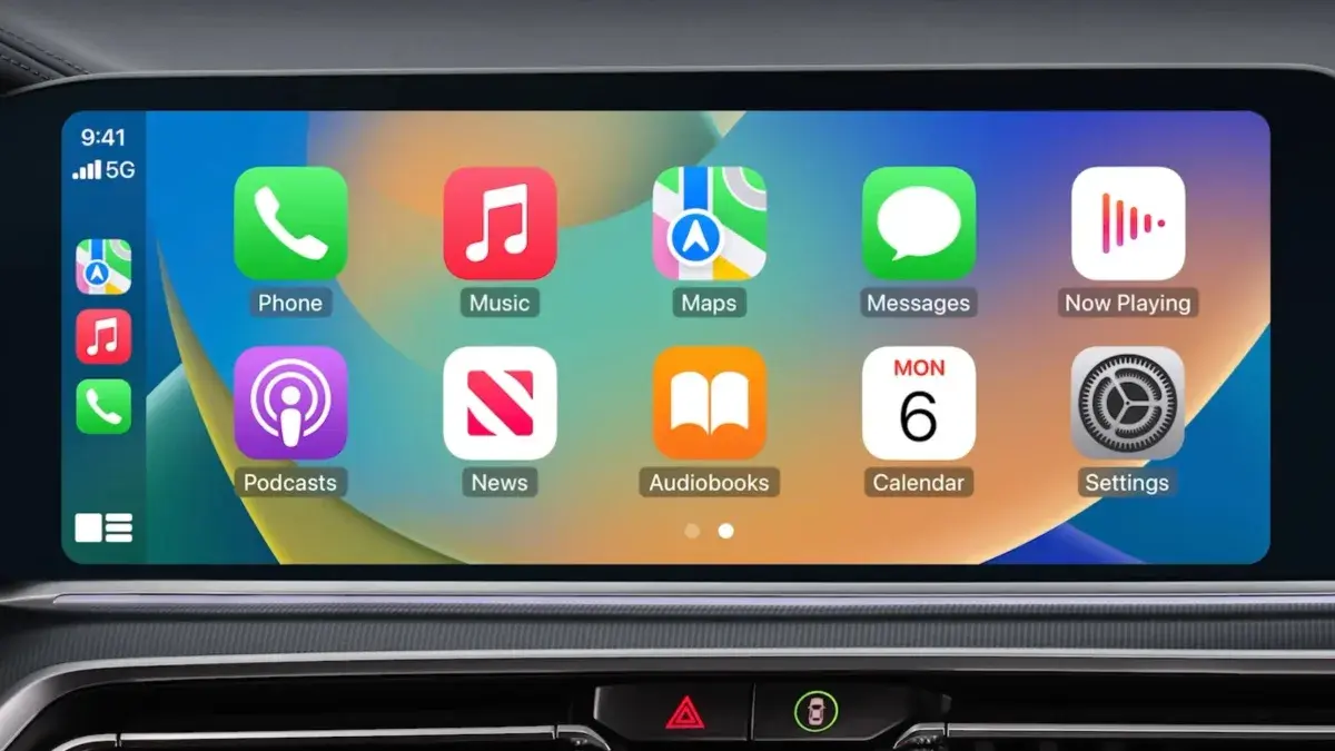 Interface ChatGPT op engem CarPlay Écran an engem Auto